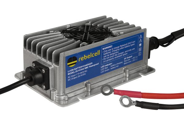 Rebelcell 29.4V20A Lithium charger waterproof (IP65)